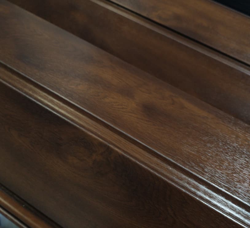 Lamas 125mm acero - Color Símil madera